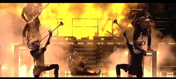 Madonna Superbowl Trumpets