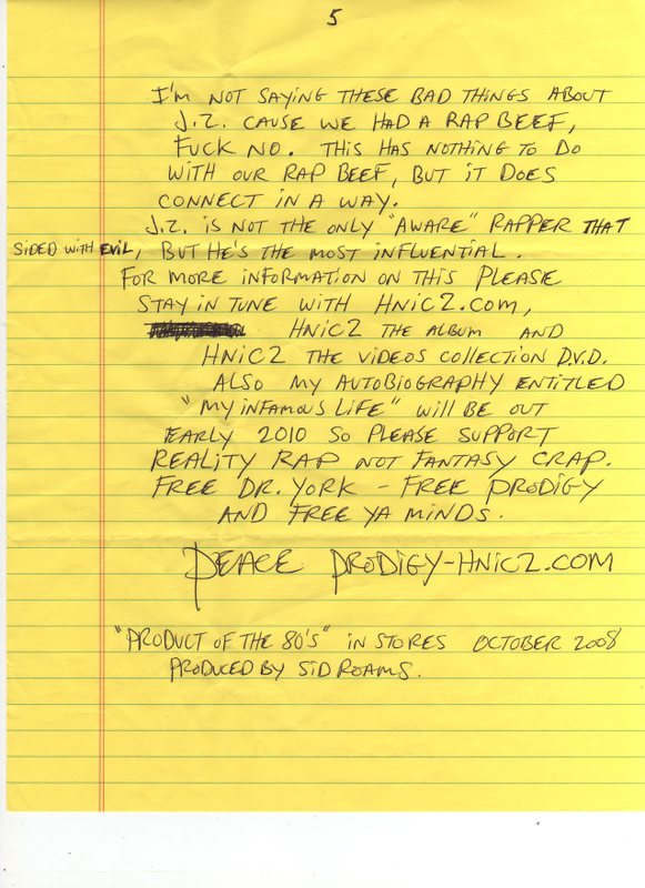 Prodigy Letter