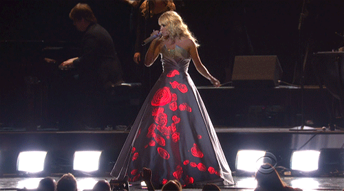 Carrie Underwood Rose Dress
