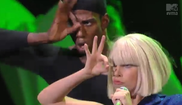 Lady Gaga 666 hand sign