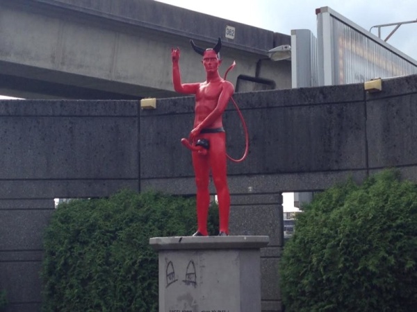Devil Penis Statue