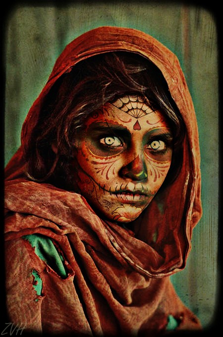 Afghan Girl Day of The Dead